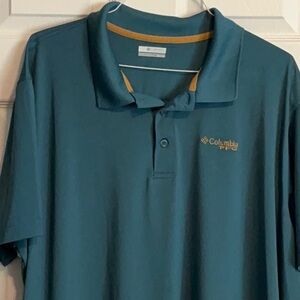 Columbia Blue Performance Polo Shirt